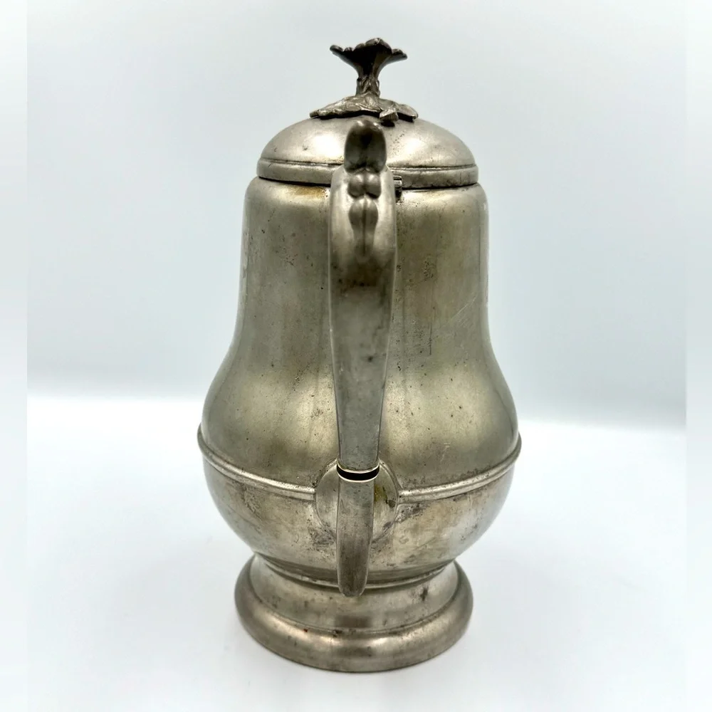 Antique Pewter Coffee Pot Flagg & Homan Cincinnati, Ohio